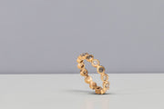 Todd Reed ring with 1.2ct silver diamonds and 18k rose gold